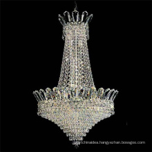 Small elegant chrome antique crystal led chandelier pendant light